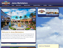 Tablet Screenshot of janssmarketplace.net